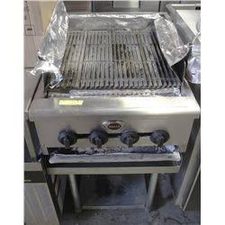 WELLS 24"x 29" CHARBROILER W/ EQUIPMENT STAND