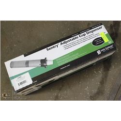 CUP DISPENSER, ADJUSTABLE, PLASTIC FOAM PAPER CUPS