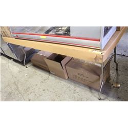 30" X 72" STAINLESS STEEL FOLDING TABLE
