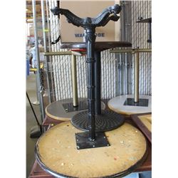 LOT OF 4 ROUND RESTAURANT TABLES