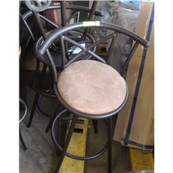 3 SWIVEL BAR STOOLS