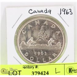 CANADA 1963 SILVER DOLLAR