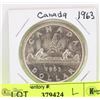 Image 1 : CANADA 1963 SILVER DOLLAR
