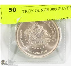 LIBERTY 1 TROY OUNCE .999 SILVER COIN.