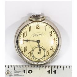 VINTAGE INGRAHAM POCKET WATCH.