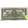 Image 1 : 1937 CANADIAN $1.00 BILL.