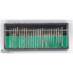 30PC DIAMOND COATING BURR AND  ENGRAVING DRILL BIT