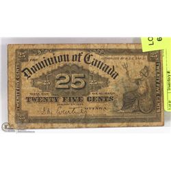 1900 CANADIAN SHINPLASTER