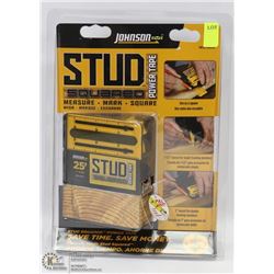 NEW JOHNSON STUD SQUARED POWER TAPE MEASURE