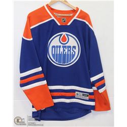 REEBOK OFFICIALLY LICENSED OILERS JERSEY SIZE XL