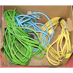 BOX WITH 4 EXTENSION CORDS - 70FT, 30FT, 2X 20FT