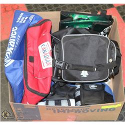 BOX W/NEW SOFT COOLERS, INCL. NEW