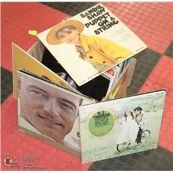 BOX OF LP RECORDS INCL BEATLES, ROY ORBISON