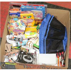 LARGE BOX FULL OF NEW ARTS & CRAFTS