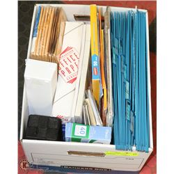 BANKER'S BOX FULL OF OFFICE SUPPLIES INCL.