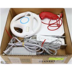 BOX W/NINTENDO WII SYSTEM W/CORDS, 2