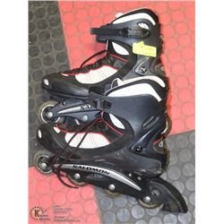 PAIR OF SALOMON  COOL FIT ROLLERBLADES SIZE