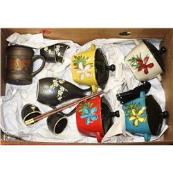 UDON NOODLE SET W/LIDS, TEA & SAKI SET -