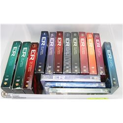 PLASTIC BIN W/15 COMPLETE SEASONS OF ER