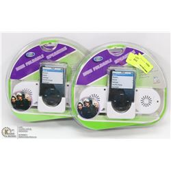 TWO MINI FOLDING SPEAKERS