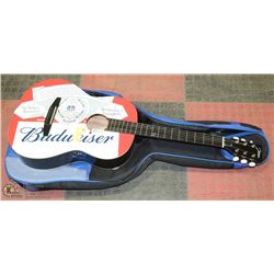BUDWEISER ACOUSTIC GUITAR WITH SOFT CASE