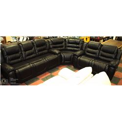 ON CHOICE: NEW BROWN LEATHERETTE RECLINING