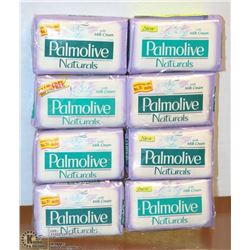 BUNDLE OF 8 PALMOLIVE NATURALS WITH MILK  CREAM
