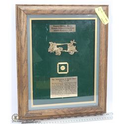 FRAMED LTD EDITION ROMAN COIN CIRCA 270AD