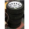 4 BMW ALLOY 5 BOLT RIMS WITH TIRES MICHELIN XSE