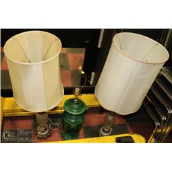 GROUP OF 3 VINTAGE LAMPS