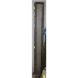 PAIR OF 10' METAL CONSTRUCTION PLANKS ONE WITH A