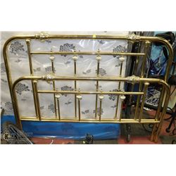 BRASS DOUBLE SIZE HEADBOARD WITH FOOTBOARD