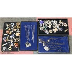 PAWN SHOP GROUP WITH 5 TRAYS OF JEWELLERY