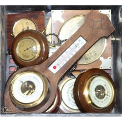 TOTE OF ASSORTED BAROMETERS