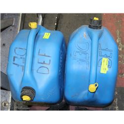 PAIR OF DEF FLUID 20 LITRE CANS
