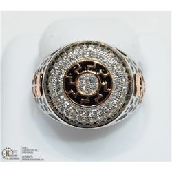 11) STERLING SILVER CUBIC ZIRCONIA RING