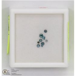 22) GENUINE BLUE DIAMOND GEMSTONES
