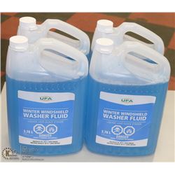 4- 3.78 LITRE BOTTLES UFA WINDSHEILD WINDOW WASHER