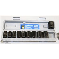 POWERFIST 10 PC 1/2" DRIVE IMPACT SOCKET SET