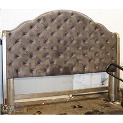 LUXURY KING SIZE PADDED HEADBOARD. FURNITURE