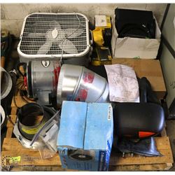 PALLET OF ASSORTED TOOLS, ELECTRONICS AND MORE