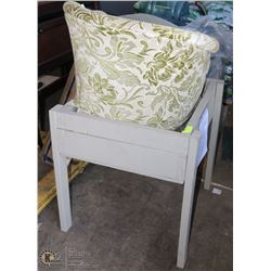 UNCLAIMED RAISED FLOWER BED SOLD WITH TUB CHAIR