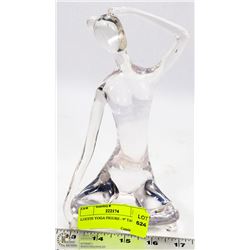 LUCITE YOGA FIGURE - 9" TALL