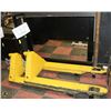YELLOW PALLET JACK 5000LBS, 7 DAY WARRANTY