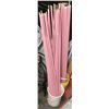 BUCKET OF PINK POOL CUES