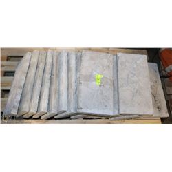 LOT OF 20 CONCRETE STEPPING/BORDER STONES 8"X16"