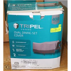 TRIPEL OVAL DINING SET COVER, SIZE EXTRA LARGE