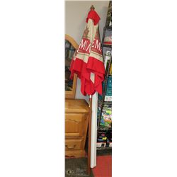 SLEEMAN PATIO UMBRELLA 56" REPAIRED