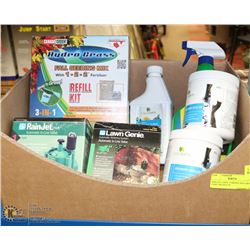 BOX OF LAWN, GARDEN AND ARBOR CARE PRODUCTS