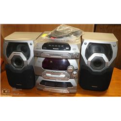 PANASONIC 5 DISK STEREO WITH REMOTE.